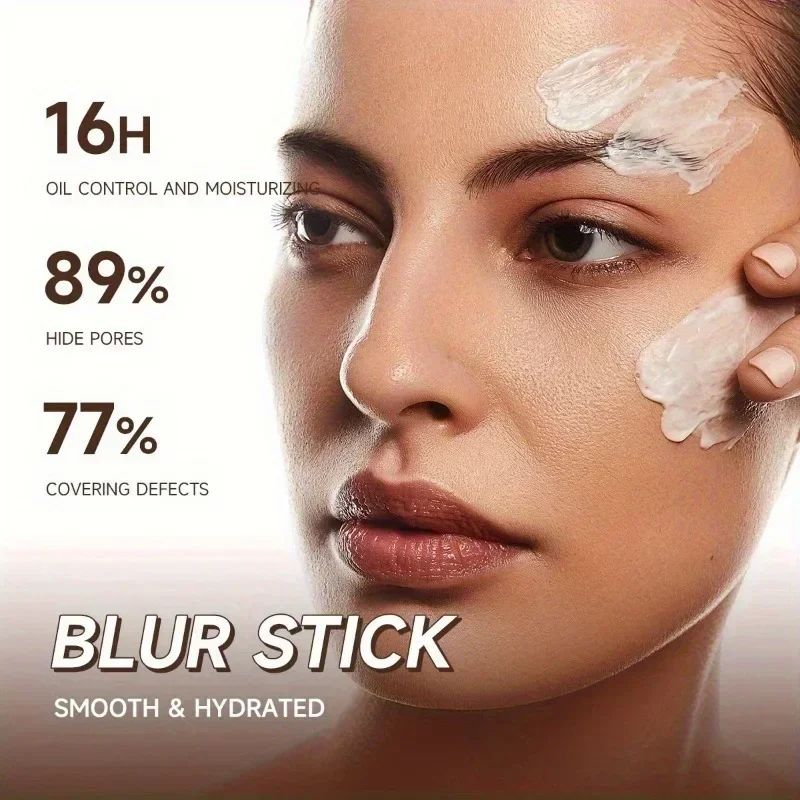 Invisible Pore Base Stick Concealer, Skin Tone Primer, Isolation Makeup Pore Base, Brightening, Long lasting, Mattifying