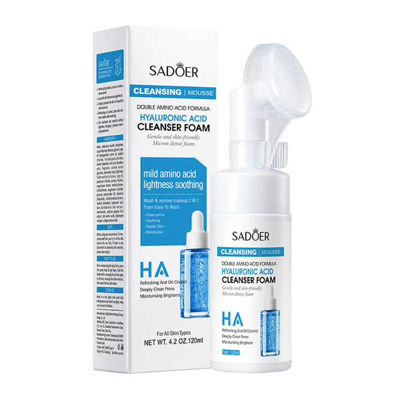 Moisturizing Brightening Facial Skin Care Products, Foam Facial Wash, Cleansing Mossee, Facial Cleanser Face