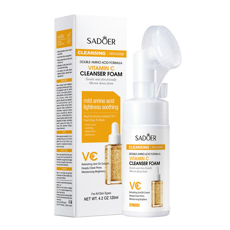 Moisturizing Brightening Facial Skin Care Products, Foam Facial Wash, Cleansing Mossee, Facial Cleanser Face
